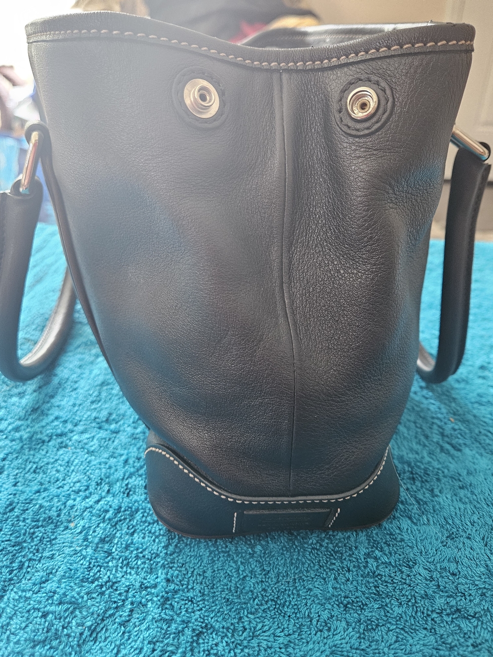 Coach Black Leather Tote Bag - Picture 9 of 9